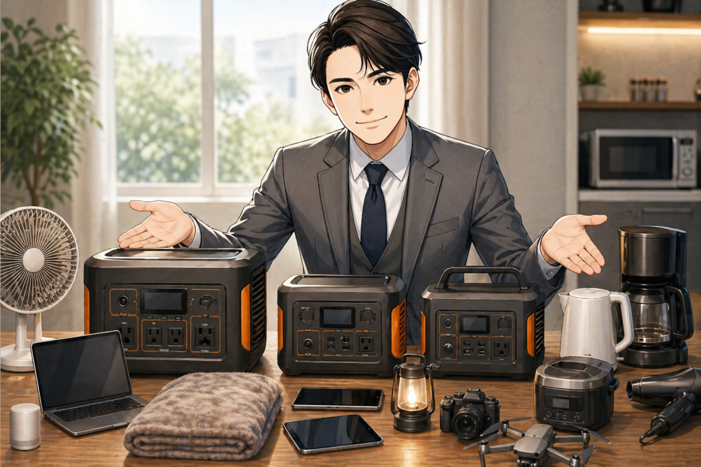 300W・500W・600W以上で使える家電を比較