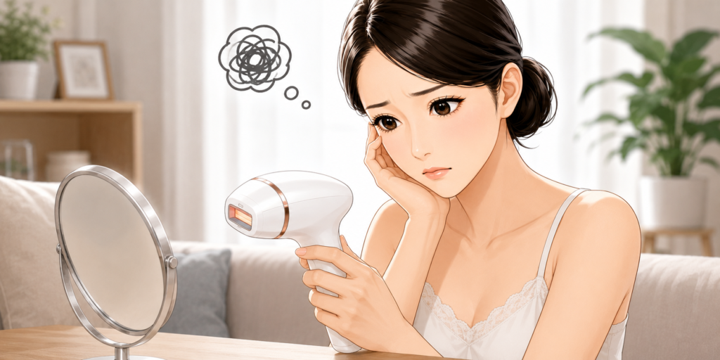 家庭用脱毛器の悪い口コミ