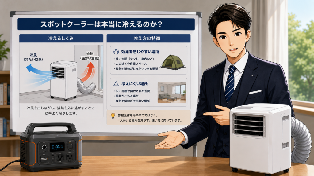 スポットクーラーは本当に冷えるのか