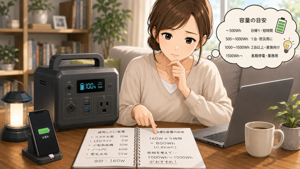 買うなら何W・何Whがいいか