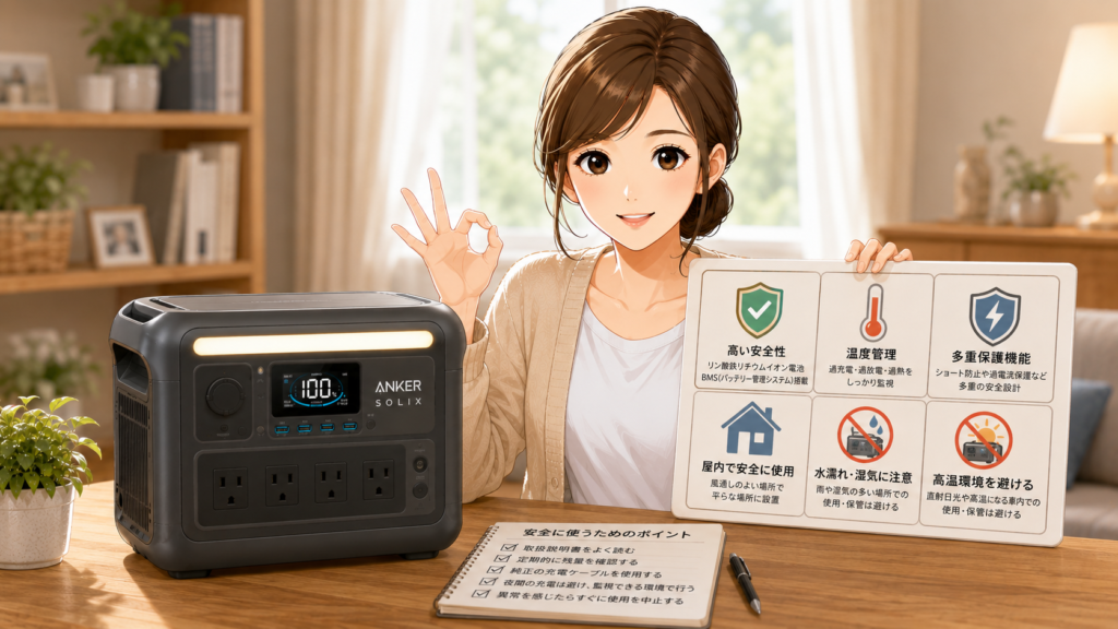 アンカーのポータブル電源は安全ですか？