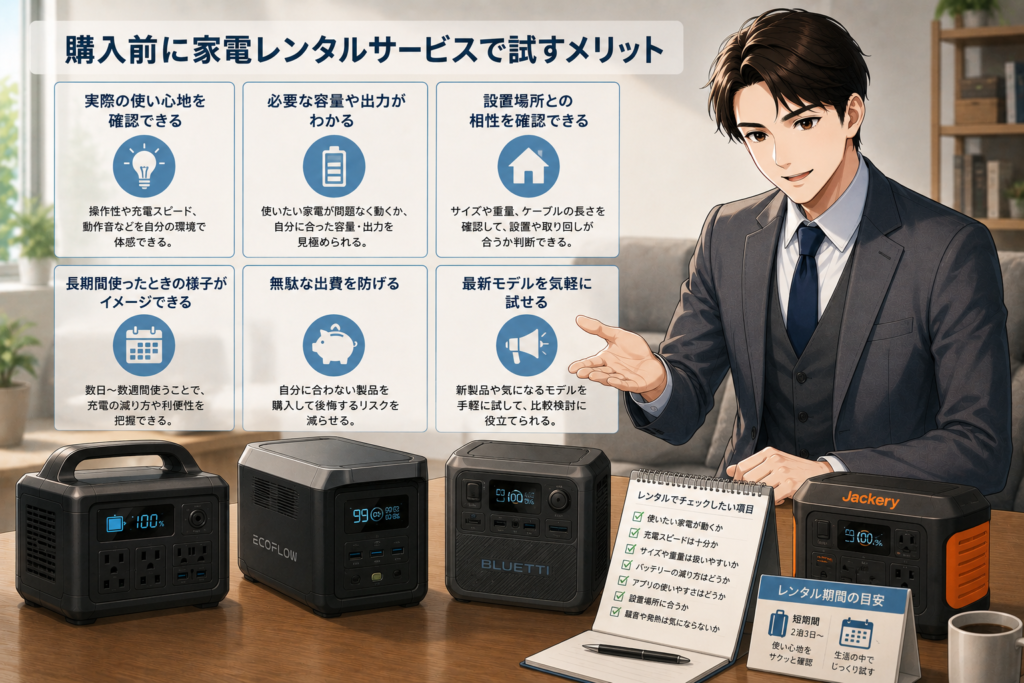 購入前に家電レンタルサービスで試すメリット