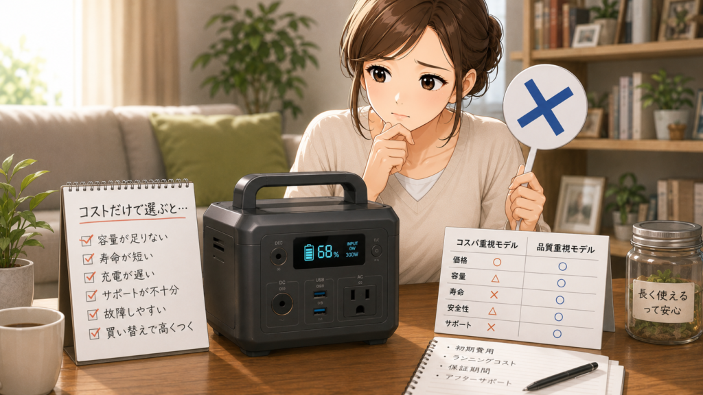 コスパだけで選ぶと失敗しやすい理由