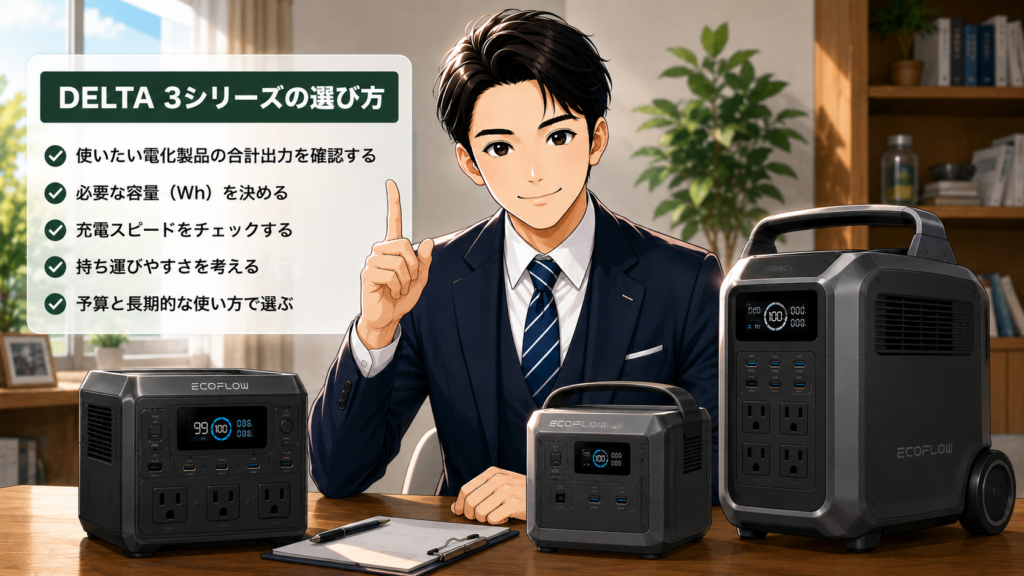DELTA 3シリーズの選び方