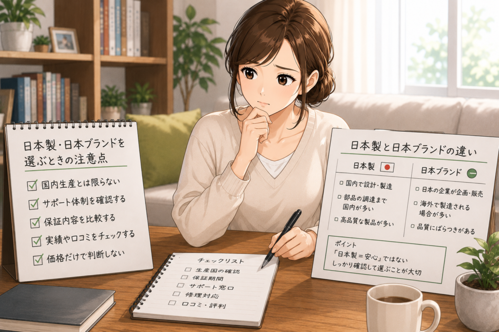 日本製・日本ブランドを選ぶときの注意点