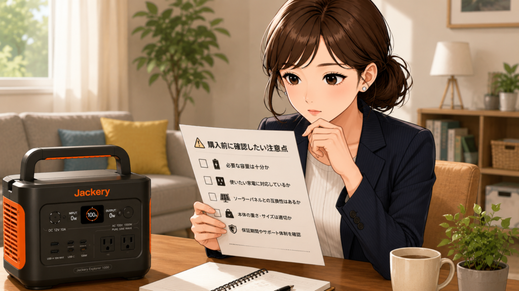 購入前に確認したい注意点