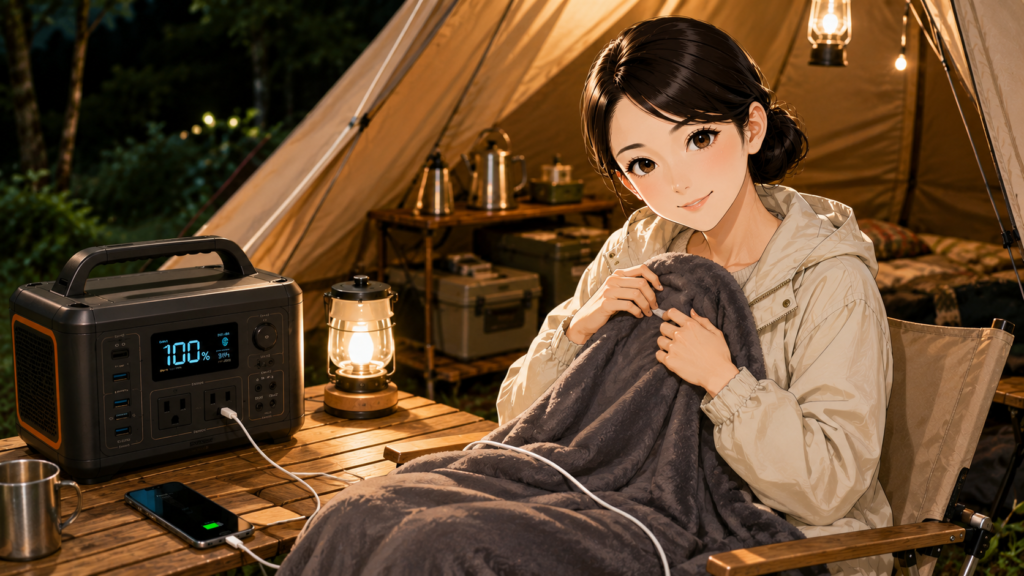 冬キャンプで電気毛布を使うときの注意点