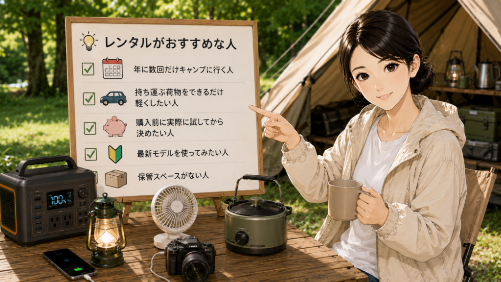 レンタルが向いている人