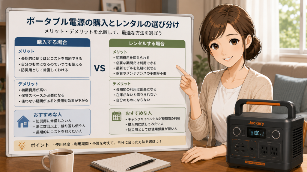 購入とレンタルの選び分け